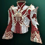 Foundation Dynasty Silver Satin Tunic