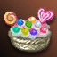 White Day Candy Basket