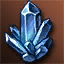 Extracted Mid-grade Blue Star Stone