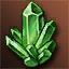 Extracted Mid-grade Green Star Stone